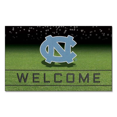 Fan Mats  LLC North Carolina Tar Heels Crumb Rubber Door Mat Blue