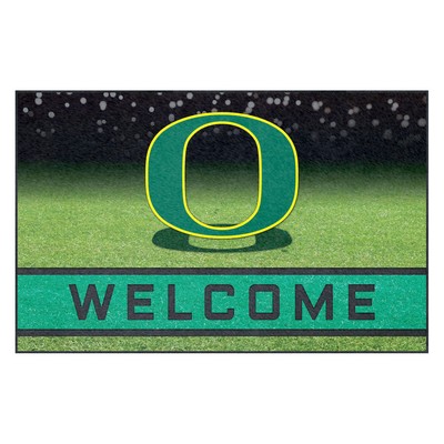 Fan Mats  LLC Oregon Ducks Rubber Door Mat - 18in. x 30in. Green