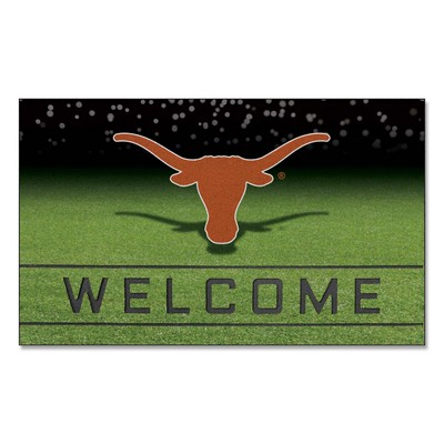 Fan Mats  LLC Texas Longhorns Crumb Rubber Door Mat Orange