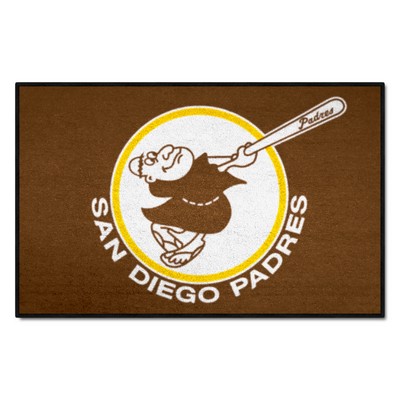 Fan Mats  LLC San Diego Padres Starter Mat Accent Rug - 19in. x 30in.1969 Brown