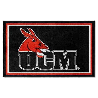 Fan Mats  LLC Central Missouri Mules 4x6 Rug Black