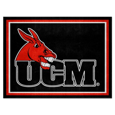 Fan Mats  LLC Central Missouri Mules 8x10 Rug Black