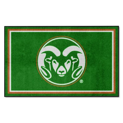 Fan Mats  LLC Colorado State Rams 4ft. x 6ft. Plush Area Rug Green