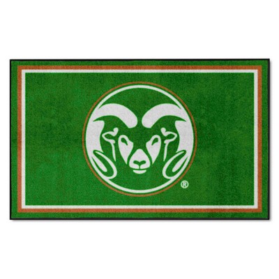 Fan Mats  LLC Colorado State Rams 4x6 Rug Green