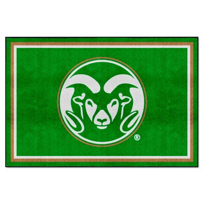 Fan Mats  LLC Colorado State Rams 5x8 Rug Green