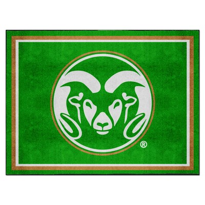 Fan Mats  LLC Colorado State Rams 8x10 Rug Green