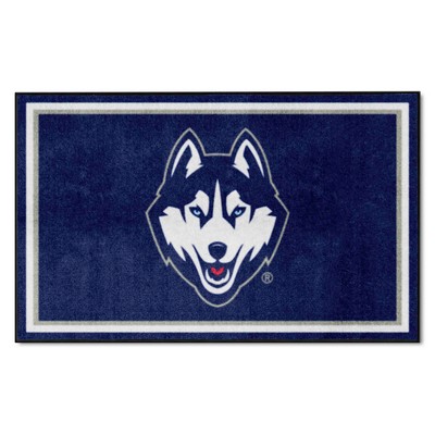 Fan Mats  LLC UConn Huskies 4x6 Rug Navy