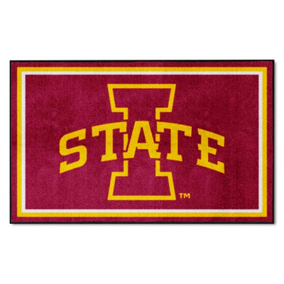 Fan Mats  LLC Iowa State Cyclones 4x6 Rug Red