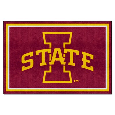 Fan Mats  LLC Iowa State Cyclones 5x8 Rug Red