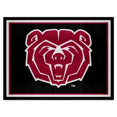 Fan Mats  LLC Missouri State Bears 8ft. x 10 ft. Plush Area Rug Black
