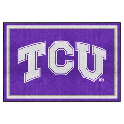Fan Mats  LLC TCU Horned Frogs 5x8 Rug Purple