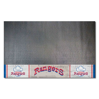 Fan Mats  LLC Texas Rangers Grill Mat Retro Blue