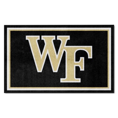 Fan Mats  LLC Wake Forest Demon Deacons 4x6 Rug Black