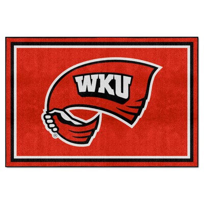 Fan Mats  LLC Western Kentucky Hilltoppers 5x8 Rug Red