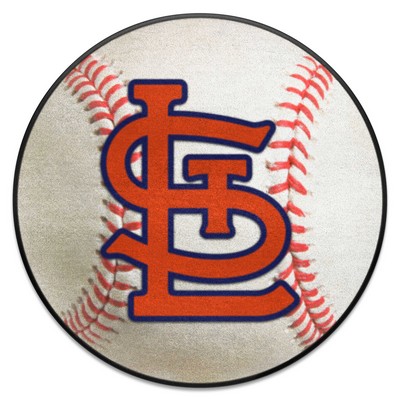 Fan Mats  LLC St. Louis Cardinals Baseball Mat White