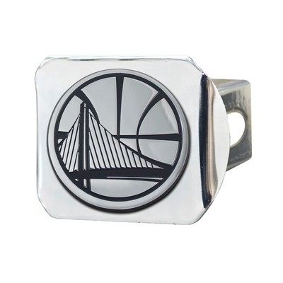 Fan Mats  LLC Golden State Warriors Hitch Cover Chrome Chrome