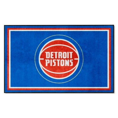 Fan Mats  LLC Detroit Pistons 4ft. x 6ft. Plush Area Rug Royal