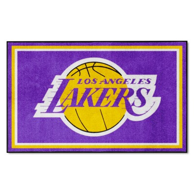 Fan Mats  LLC Los Angeles Lakers 4ft. x 6ft. Plush Area Rug Purple