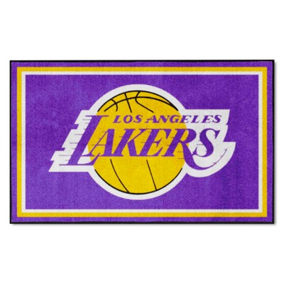 Fan Mats  LLC Los Angeles Lakers 4x6 Rug Purple