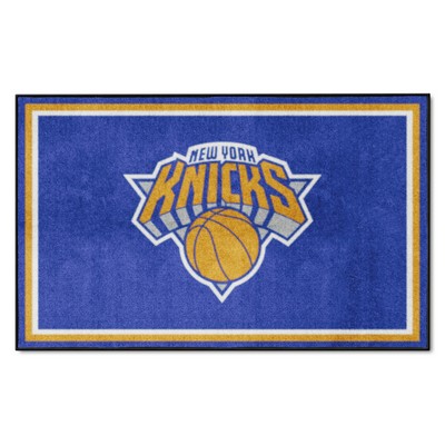 Fan Mats  LLC New York Knicks 4ft. x 6ft. Plush Area Rug Blue