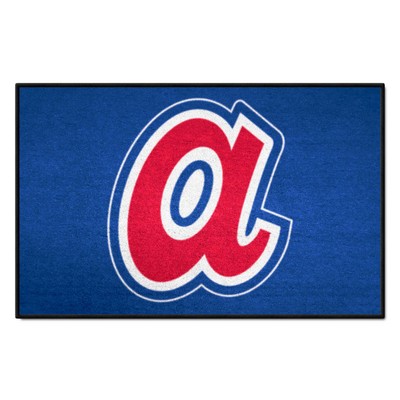 Fan Mats  LLC Atlanta Braves Starter Mat Retro Blue