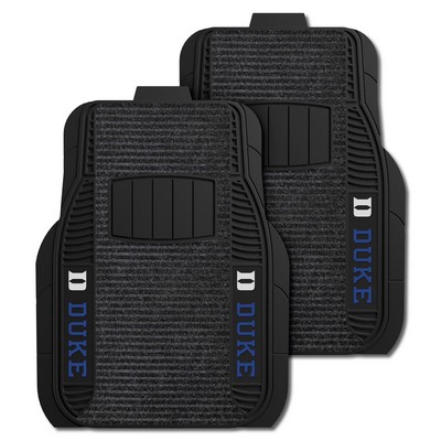Fan Mats  LLC Duke Blue Devils 2-pc Deluxe Car Mat Set Black
