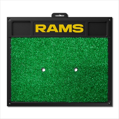 Fan Mats  LLC Los Angeles Rams Golf Hitting Mat Navy