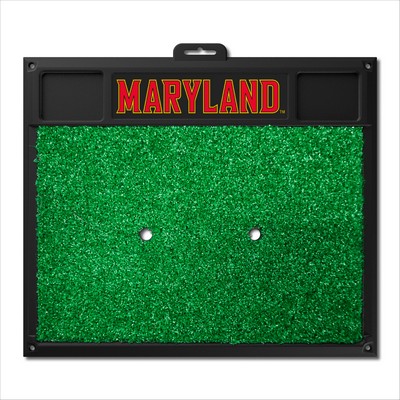 Fan Mats  LLC Maryland Terrapins Golf Hitting Mat Red