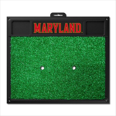 Fan Mats  LLC Maryland Terrapins Golf Hitting Mat Red