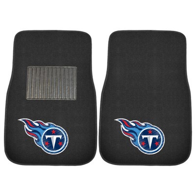 Fan Mats  LLC Tennessee Titans Embroidered Car Mat Set - 2 Pieces Black