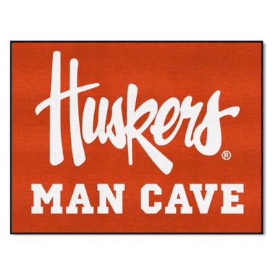 Fan Mats  LLC Nebraska Cornhuskers Man Cave All-Star Rug - 34 in. x 42.5 in., 