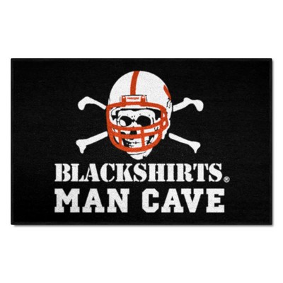 Fan Mats  LLC Nebraska Cornhuskers Man Cave Starter Mat Accent Rug - 19in. x 30in., Blackshirts Black