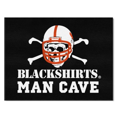 Fan Mats  LLC Nebraska Cornhuskers Man Cave All-Star Rug - 34 in. x 42.5 in., Blackshirts Black