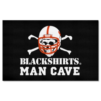 Fan Mats  LLC Nebraska Cornhuskers Man Cave Ulti-Mat Rug - 5ft. x 8ft., Blackshirts Black