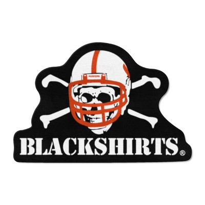 Fan Mats  LLC Nebraska Cornhuskers Mascot Rug, Blackshirts Black