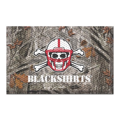 Fan Mats  LLC Nebraska Cornhuskers Camo Scraper Mat Camo