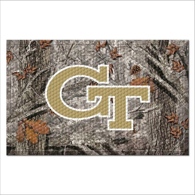 Fan Mats  LLC Georgia Tech Yellow Jackets Camo Scraper Mat Camo