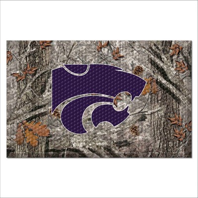 Fan Mats  LLC Kansas State Wildcats Camo Scraper Mat Camo