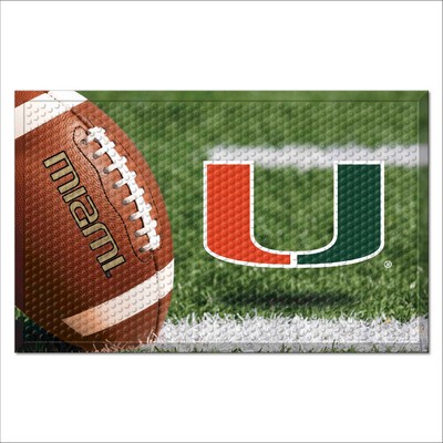 Fan Mats  LLC Miami Hurricanes Scraper Mat Photo