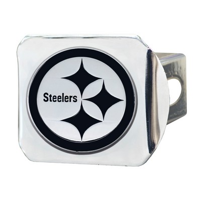 Fan Mats  LLC Pittsburgh Steelers Hitch Cover Chrome Chrome
