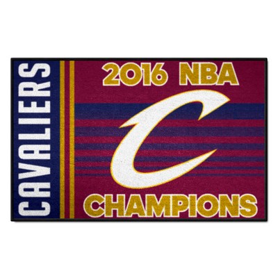 Fan Mats  LLC Cleveland Cavaliers 2016 NBA Champions Starter Mat Accent Rug - 19in. x 30in. Wine