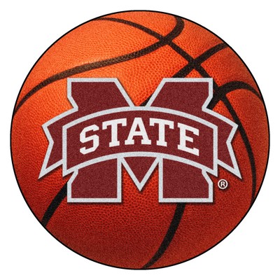 Fan Mats  LLC Mississippi State Bulldogs Basketball Rug 