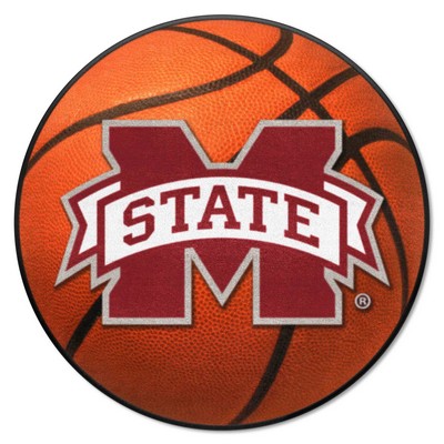 Fan Mats  LLC Mississippi State Bulldogs Basketball Rug 