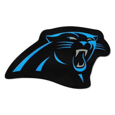 Fan Mats  LLC Carolina Panthers Mascot Rug Black