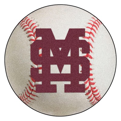 Fan Mats  LLC Mississippi State Bulldogs Baseball Rug 