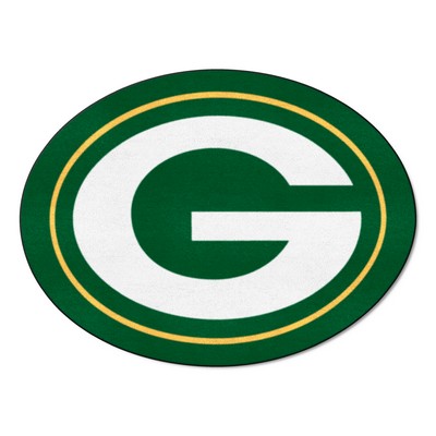 Fan Mats  LLC Green Bay Packers Mascot Rug Green
