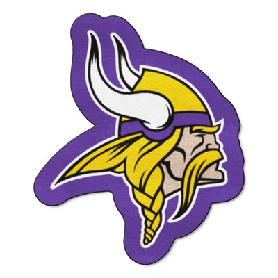 Fan Mats  LLC Minnesota Vikings Mascot Rug Purple