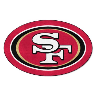 Fan Mats  LLC San Francisco 49ers Mascot Rug Red