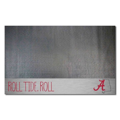 Fan Mats  LLC Alabama Crimson Tide Grill Mat Southern Style Black