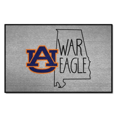Fan Mats  LLC Auburn Tigers Southern Style Starter Mat Accent Rug - 19in. x 30in. Gray